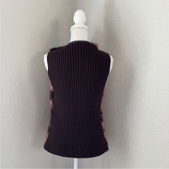 Elements by Vakko Rabbit Fur Vest - Picture 6 of 13